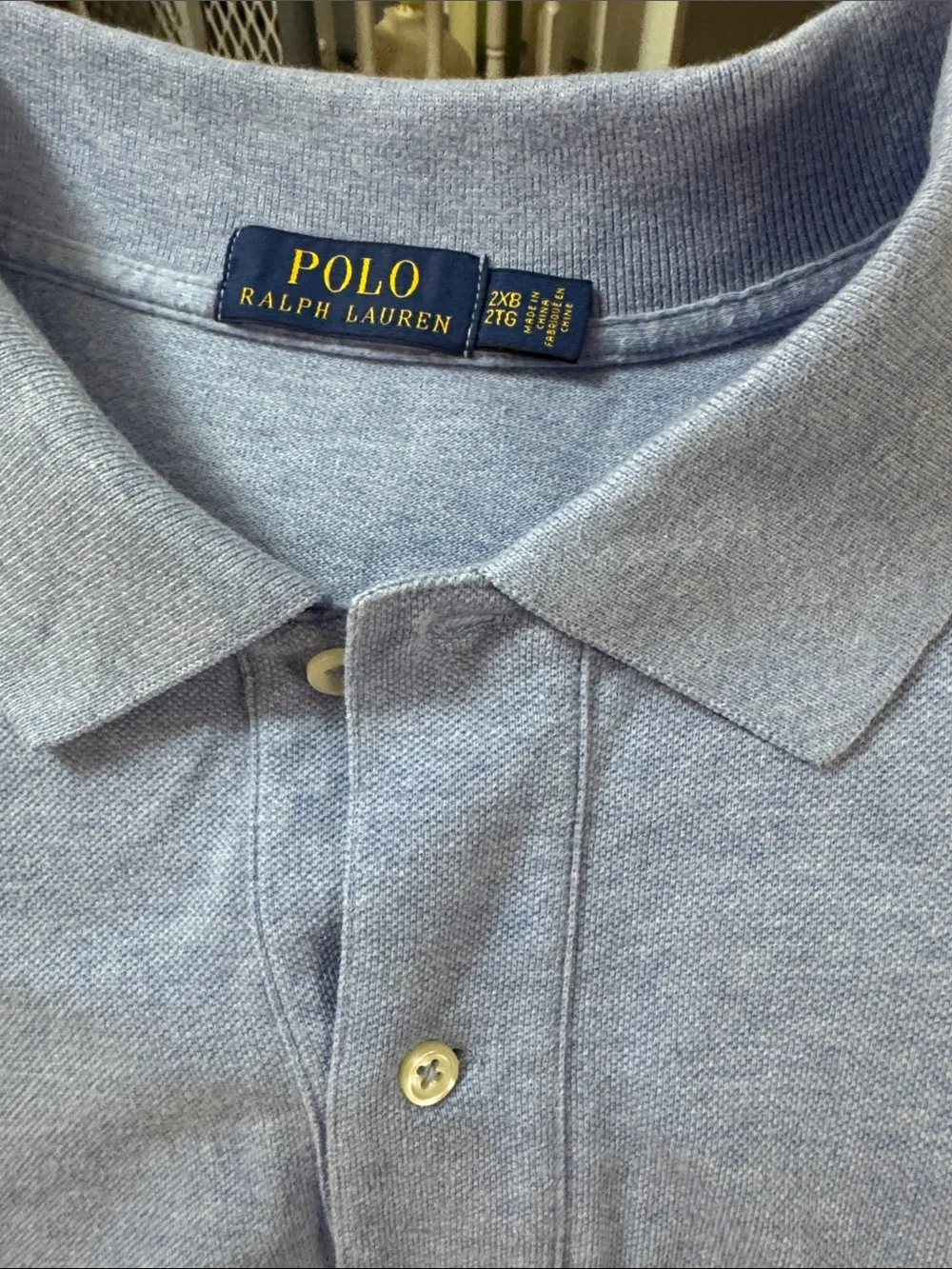 Polo by Ralph Lauren Light Blue Classic Polo Shirt with Navy Pony